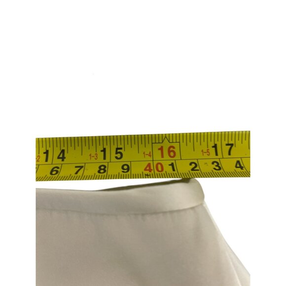 Zara Womens Satin Midi Skirt XL Ivory Zw Collection Back slit 2396/925 NWT - Picture 14 of 16